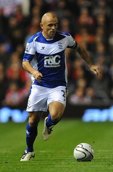 Stephen Carr in Action: Birmingham City vs Brentford, Carling Cup Fourth Round (2011)