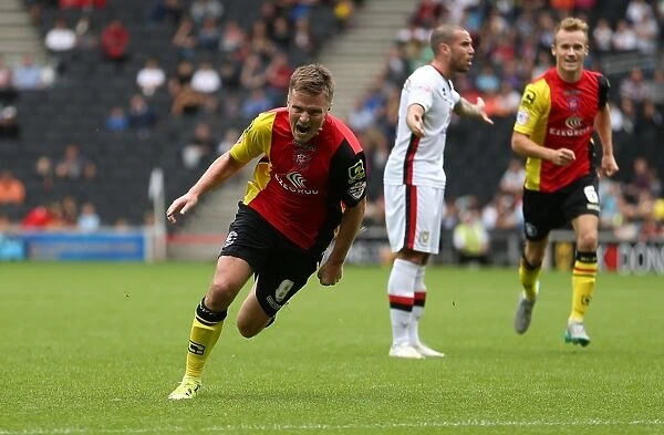 Stephen Gleeson Scores Birmingham City's First Goal in Sky Bet Championship Match against MK Dons