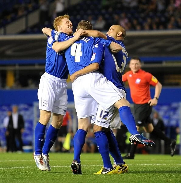 Steven Caldwell Scores Birmingham City's Second Goal Against Barnet in Capital One Cup