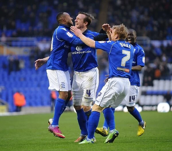 Steven Caldwell Scores First Goal: Birmingham City vs. Brighton and Hove Albion (Championship Clash at St. Andrew's, January 19, 2013)