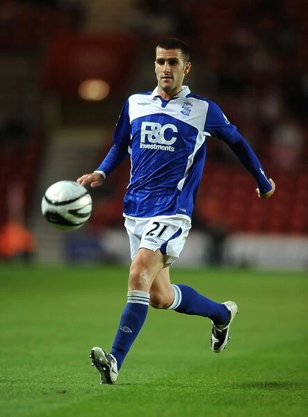 Stuart Parnaby in Carling Cup Action: Birmingham City vs. Southampton (25-08-2009, St. Mary's Stadium)