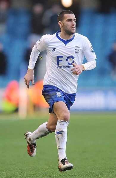 Stuart Parnaby's Determined Performance: Birmingham City vs. Millwall in FA Cup Third Round at The New Den (08-01-2011)
