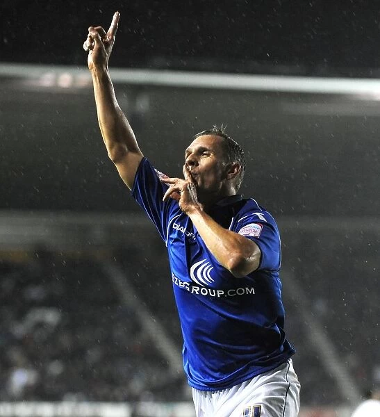 Thrilling Goal: Birmingham City's Peter Lovenkrands Secures Victory Over Derby County (Npower Championship)