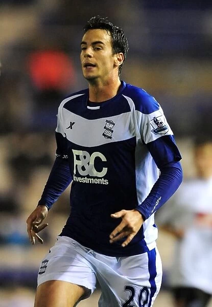 Thrilling Moments: Enric Valles of Birmingham City in Action against Rochdale in the Carling Cup (2010)