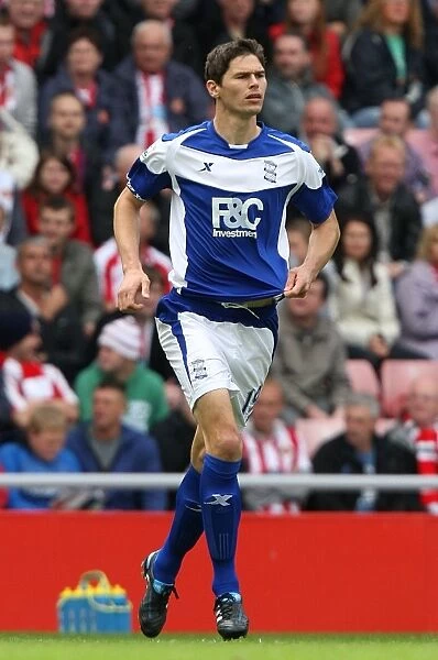 Thrilling Performance: Nikola Zigic Shines for Birmingham City against Sunderland in the Premier League (14-08-2010, Stadium of Light)