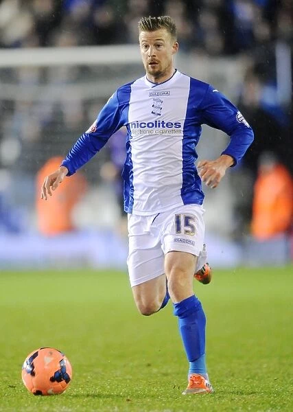 Wade Elliott in FA Cup Action: Birmingham City vs. Bristol Rovers Replay - Sky Bet Championship Showdown at Brighton and Hove Albion's AMEX Stadium (January 11, 2014)