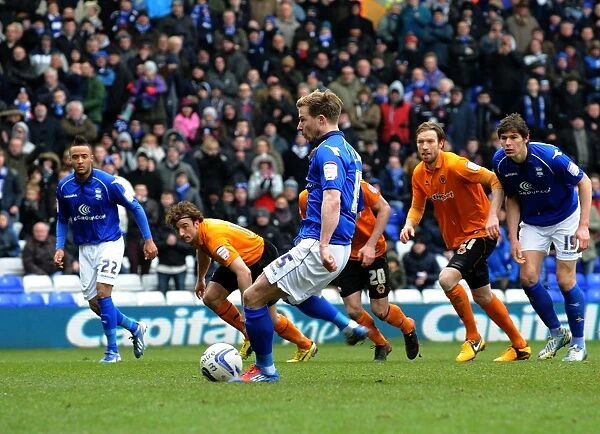 Wade Elliott Scores Penalty: Birmingham City's Thrilling Goal Against Wolverhampton Wanderers (April 1, 2013)
