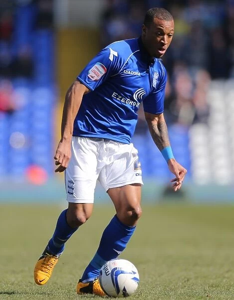 Wes Thomas in Action: Birmingham City vs Millwall, Npower Championship Match at St. Andrew's (April 6, 2013)
