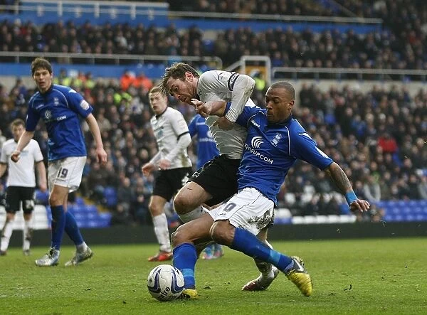 Wes Thomas's Thrilling Winner: Birmingham City Triumphs Over Derby County in Npower Championship (March 9, 2013, St. Andrew's)