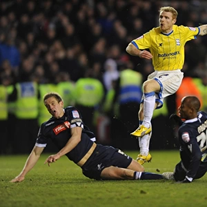 Adam Rooney Scores Birmingham City's Fourth Goal Against Millwall (14-01-2012, The Den)