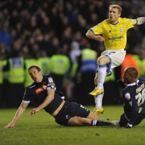 Adam Rooney Scores Birmingham City's Fourth Goal Against Millwall (14-01-2012, The Den)