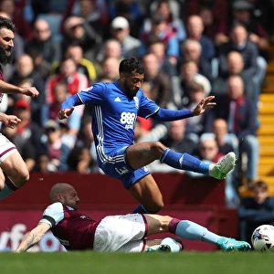 Aston Villa vs. Birmingham City: Clash between Davis and Hutton at Sky Bet Championship