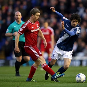 Sky Bet Championship Photographic Print Collection: Sky Bet Championship - Birmingham City v Middlesbrough - St Andrew's