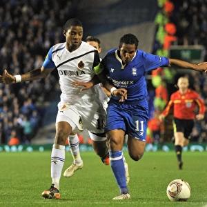 Beausejour vs Donk: Intense Battle in UEFA Europa League: Birmingham City vs Club Brugge (Group H, 2011)