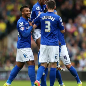 Sky Bet Championship Poster Print Collection: Sky Bet Championship - Norwich City v Birmingham City - Carrow Road