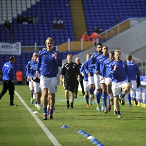 Birmingham City FC: Players Prepare for Sky Bet Championship Clash against Sheffield Wednesday at St. Andrew's Stadium