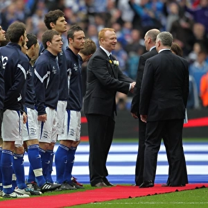 Carling Cup Winners - 2011 Collection: Pre-match Action