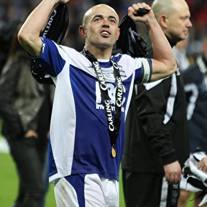 Birmingham City FC's Stephen Carr: Emotional Victory Celebration at Wembley After Carling Cup Win Against Arsenal