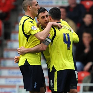 Birmingham City: Novak Scores and Celebrates with Macheda and Robinson in Sky Bet Championship Win over Doncaster Rovers