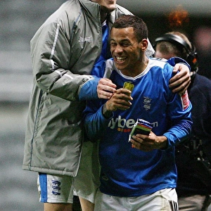 Birmingham City's DJ Campbell: Celebrating the FA Cup Upset Over Newcastle United at St. James Park (January 17, 2007)
