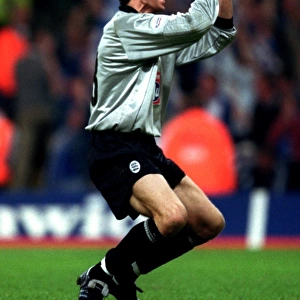 Birmingham City's Emotional Promotion to Premier League: Nico Vaesen's Thrilling Reaction to Playoff Victory (May 12, 2002)