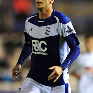 Birmingham City's Enric Valles in Action: Carling Cup Clash against Rochdale (2010)
