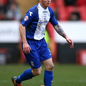 Chris Burke vs Charlton Athletic: Intense Face-Off in Sky Bet Championship Clash at The Valley (08-02-2014)