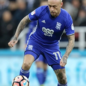 David Cotterill in Action for Birmingham City against Newcastle United in FA Cup Third Round Replay at St. James Park