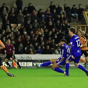 David Davis Scores Birmingham City's Second Goal in Sky Bet Championship Match vs. Wolverhampton Wanderers at Molineux