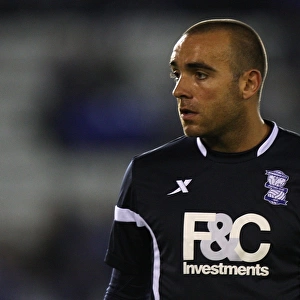 Determined David Murphy Takes on Milton Keynes Dons in Birmingham City's Carling Cup Clash (September 21, 2010)