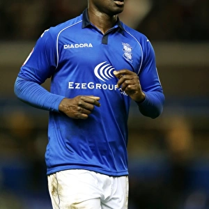 Determined Diop: Birmingham City's Unyielding Midfielder Shines in Championship Clash vs. Crystal Palace (December 15, 2012, St. Andrew's)