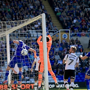 Disallowed Goal: Birmingham City's Lukas Jutkiewicz vs. Derby County (Sky Bet Championship)