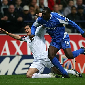 Emile Heskey vs. Tal Ben Haim: A Fierce Rivalry Unfolds - Birmingham City vs. Bolton Wanderers (FA Barclays Premiership, 07-05-2006)