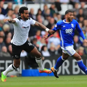 Intense Rivalry: Huddlestone vs. Davis - A Battle for Supremacy in Derby County vs. Birmingham City (Sky Bet Championship, 2017-18)