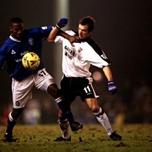 Johnson vs Stewart: A Clash in the 2001 Worthington Cup Semi-Finals - Birmingham City vs Ipswich Town