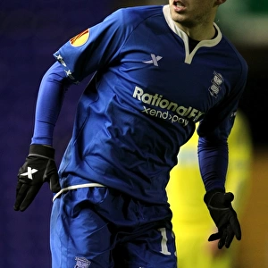 Jordan Mutch in Action: Birmingham City vs NK Maribor, UEFA Europa League Group H, St. Andrew's Stadium (15-12-2011)