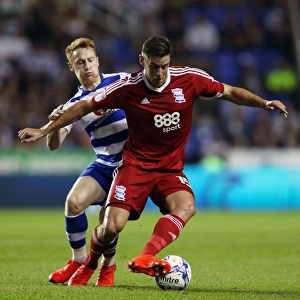 Lukas Jutkiewicz of Birmingham City in Action against Reading in Sky Bet Championship