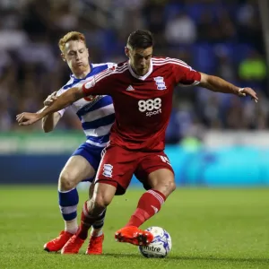 Lukas Jutkiewicz of Birmingham City in Action against Reading in Sky Bet Championship