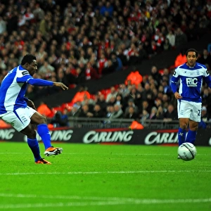 Obafemi Martins Scores the Thrilling Carling Cup Final Winner for Birmingham City at Wembley Stadium