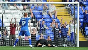 Images Dated 30th July 2011: Adam Rooney Scores the Lone Goal: Birmingham City vs. Everton (30-07-2011, St. Andrew's)