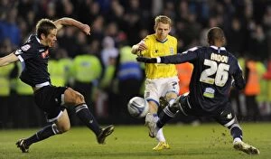 Images Dated 14th January 2012: Adam Rooney's Brace: Birmingham City's Fourth Goal vs. Millwall (Championship, 14-01-2012)