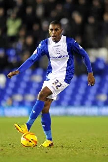 Sky Bet Championship : Birmingham City v Leicester City : St. Andrew's : 28-01-2014 Collection: Amari Bell in Action: Birmingham City vs Leicester City, Sky Bet Championship (January 28, 2014)