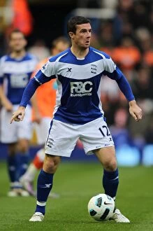 23-10-2010 v Blackpool, St. Andrew's Collection: Barry Ferguson Leads Birmingham City in Barclays Premier League Clash Against Blackpool