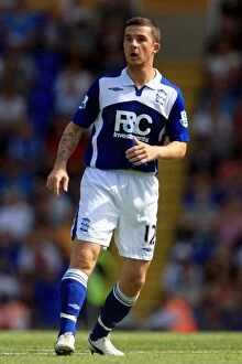 Images Dated 8th August 2009: Barry Ferguson Leads Birmingham City Against Real Sporting de Gijon at St. Andrew's (2009)