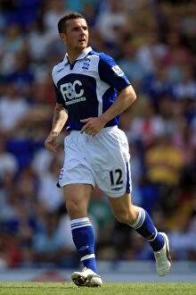 Images Dated 8th August 2009: Barry Ferguson Leads Birmingham City Against Real Sporting de Gijon in 2009 Pre-Season Friendly at