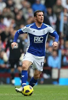 Images Dated 31st October 2010: Barry Ferguson Rallies Birmingham City in the Intense Derby at Villa Park