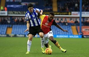 Images Dated 26th December 2015: Battle for the Ball: Forestieri vs Maghoma - Sheffield Wednesday vs Birmingham City Championship