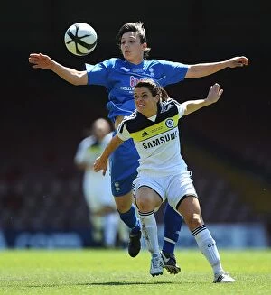 Women's FA Cup - Final Collection: Battling for the FA Cup: A Riveting Moment between Rachel Williams of Birmingham City