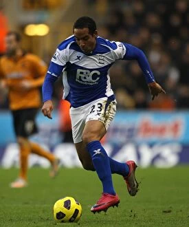 Images Dated 12th December 2010: Beausejour vs. Wolves: Birmingham City Football Club's Star Player Faces Off in Premier League