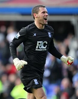 Images Dated 23rd October 2010: Ben Foster in Action: Birmingham City FC vs Blackpool (Premier League, 2010) - St. Andrew's